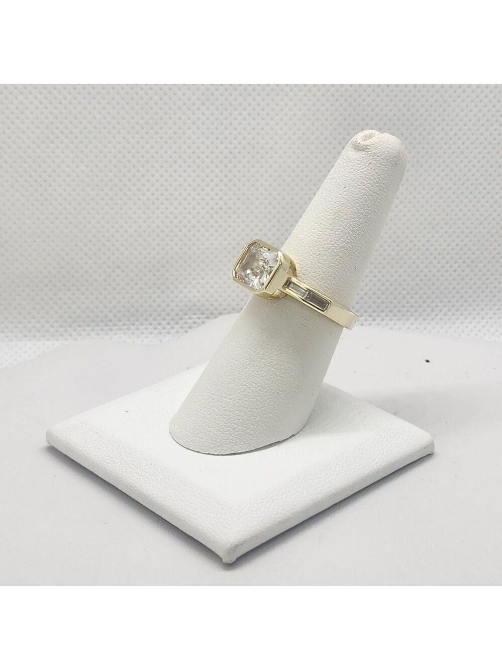 Brand New Sterling Silver 925 Rectangle Gemstone Ring